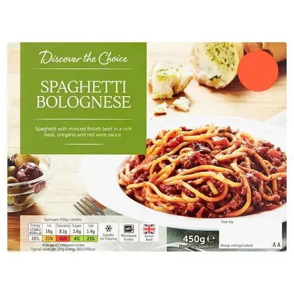 Discover the Choice Spaghetti Bolognese 450g - Honesty Sales U.K