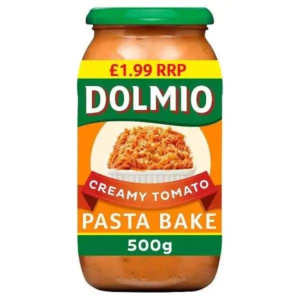 Dolmio Pasta Bake Creamy Tomato Pasta Sauce 500gl (Case of 6) - Honesty Sales U.K