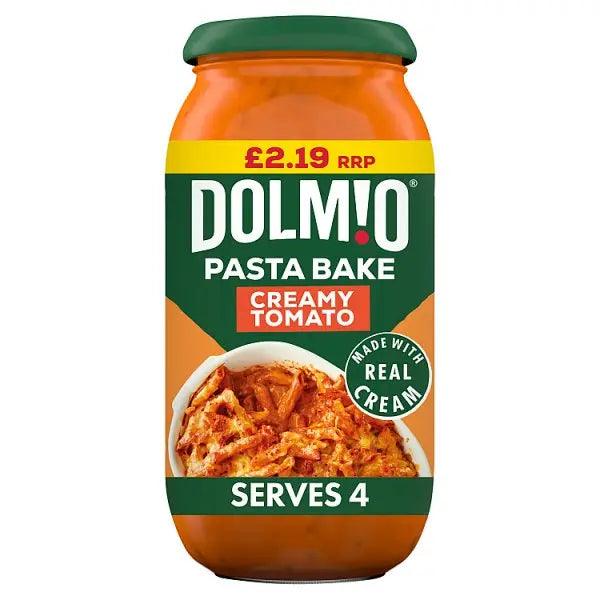 Dolmio Pasta Bake PMP £2.19 Creamy Tomato Pasta Sauce 500g (Case of 6) - Honesty Sales U.K