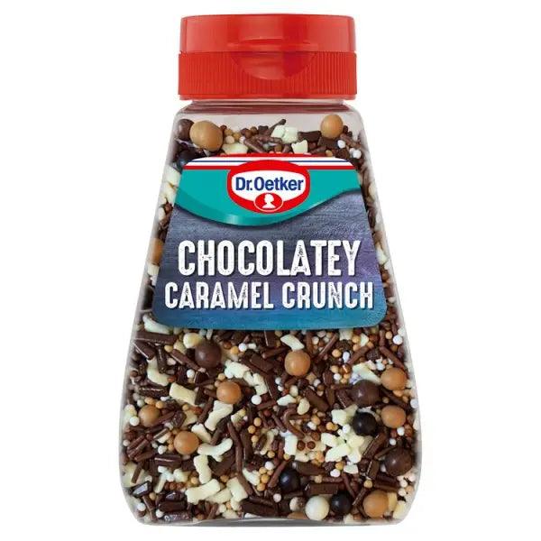 Dr. Oetker Chocolate Flavour Caramel Crunch Cake Sprinkles 115g (Case of 6) - Honesty Sales U.K