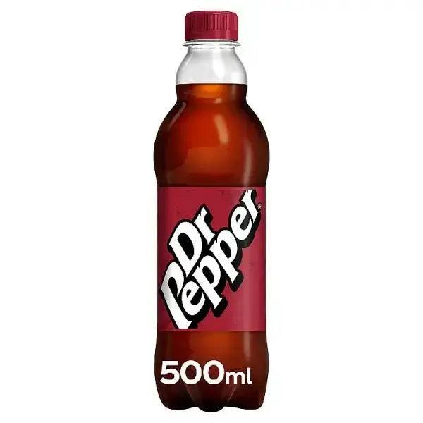 Dr Pepper 500ml (Case of 12) Sparkling Fruit Flavour - Honesty Sales U.K