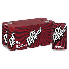 Dr Pepper 8 x 330ml (Case of 3) - Honesty Sales U.K