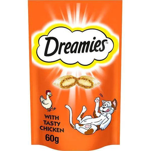 Dreamies Cat Treat Biscuits with Chicken 60g (Case of 8) Dreamies