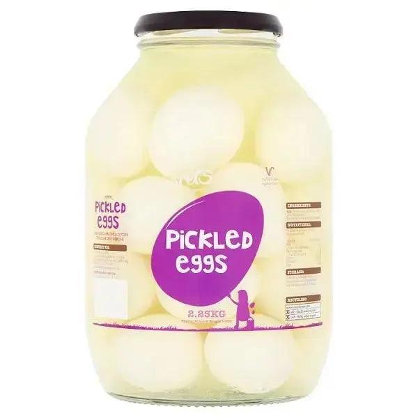 Drivers Pickes and Vinegars Pickled Eggs 2.25kg (Drained Weight 1.35kg) - Honesty Sales U.K