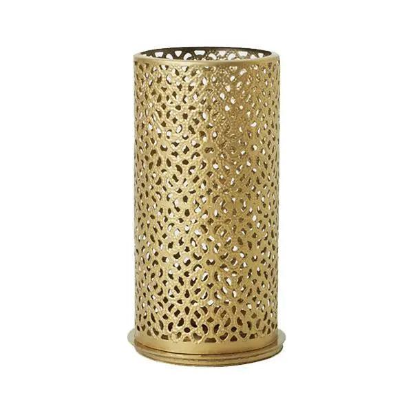 Duni Bliss Gold Candleholder Metal 140x75mm - Honesty Sales U.K