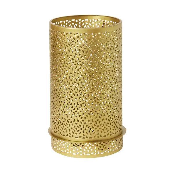 Duni Bliss Gold Candleholder Metal 200x120mm - Honesty Sales U.K