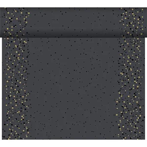 Duni Golden Stardust Black Dunicel Tete a Tete 0.4x24m - Honesty Sales U.K