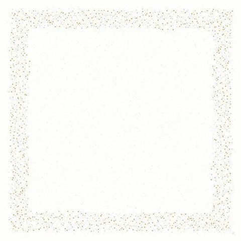 Duni Golden Stardust White Slipcover 84x84cm - Honesty Sales U.K