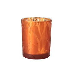Duni Shimmer Rust Candleholder Glass 100 x 80mm - Honesty Sales U.K