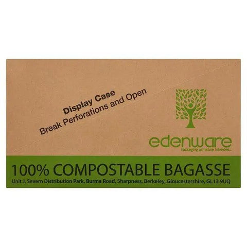 Edenware 200 Bagasse Large Meal Box (Case of 4) - Honesty Sales U.K