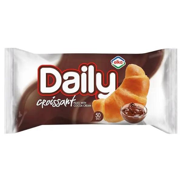 Elka Daily Croissant with Cocoa Cream Filling 50g (Case of 20) - Honesty Sales U.K