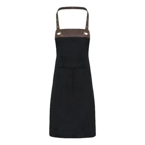 Espresso Bib Apron Black-Black, Black-Brown, Khaki-Brown, Navy-Brown - Honesty Sales U.K