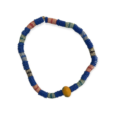 Ethnic chunky bead necklace and bangle - Honesty Sales U.K