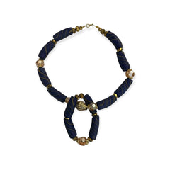 Ethnic chunky bead necklace and bangle - Honesty Sales U.K