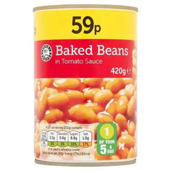 Euro Shopper Baked Beans in Tomato Sauce 420g (Case of 12) - Honesty Sales U.K