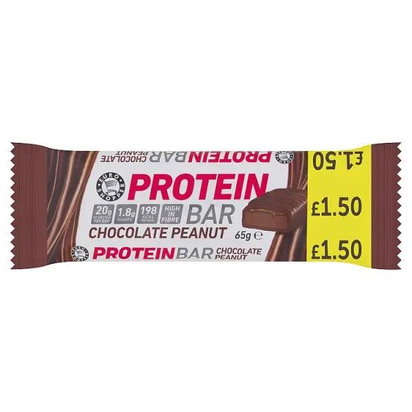 Euro Shopper Chocolate Peanut Protein Bar 65g (Case of 12) - Honesty Sales U.K