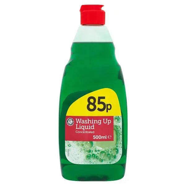 Euro Shopper Concentrated Washing Up Liquid 500ml (Case of 8) - Honesty Sales U.K