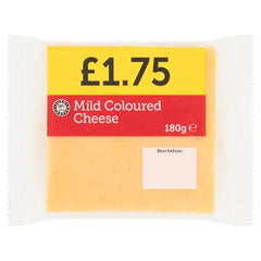 Euro Shopper Mild Coloured Cheese 180g (Case of 12) - Honesty Sales U.K