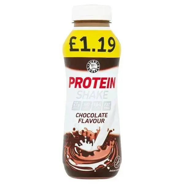 Euro Shopper Protein Shake Chocolate Flavour 330ml (Case of 8) - Honesty Sales U.K