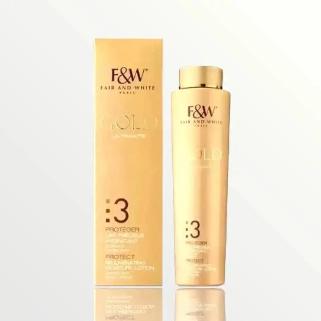 Fair & White Gold Protect Rejuvenating Moisture Lotion - 500ml - Honesty Sales U.K