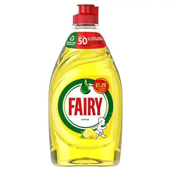 Fairy Lemon Washing Up Liquid with LiftAction PMP 320ML (Case of 10) - Honesty Sales U.K