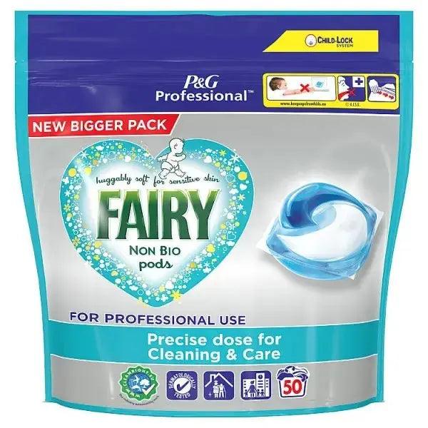 Fairy Professional Non Bio Pods Washing Liquid Capsules 2x50 Washes - Honesty Sales U.K