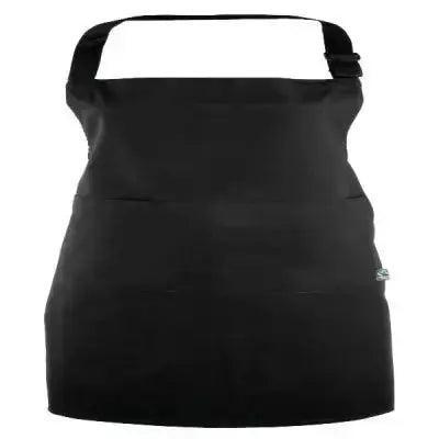 Faitrade Bib Apron Black An adjustable pocket - Honesty Sales U.K