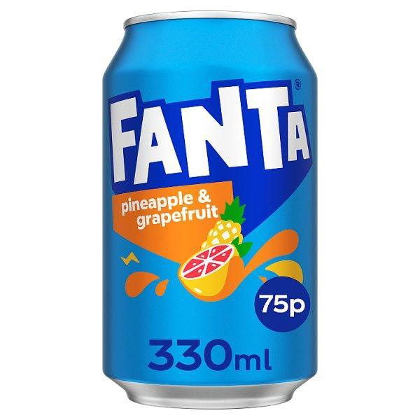 Fanta Pineapple & Grapefruit 330ml PM 75p (Case of 24) - Honesty Sales U.K