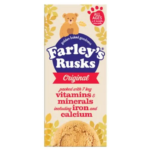 Farley's Rusks Original Baby Food Snacks 6+ Months 150g (Case of 6) - Honesty Sales U.K