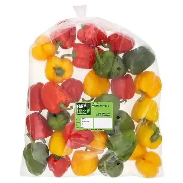 Farm Fresh Mixed Value Peppers 2.5kg - Honesty Sales U.K