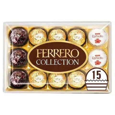 Ferrero Collection Gift Box of Chocolates 15 Pieces (172g) - Honesty Sales U.K