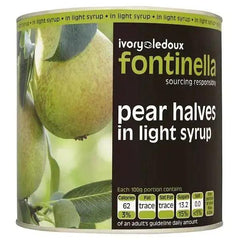 Fontinella Pear Halves in Light Syrup 2.5kg - Honesty Sales U.K