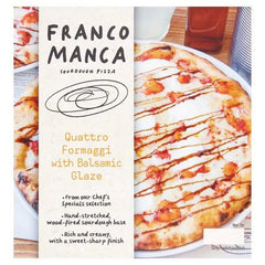 Franco Manca Sourdough Pizza Quattro Formaggi with Balsamic Glaze 454g (Case of 6) - Honesty Sales U.K