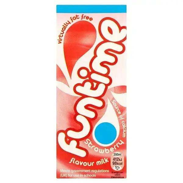 Funtime strawberry Flavour Milk 200ml (Case of 30) - Honesty Sales U.K