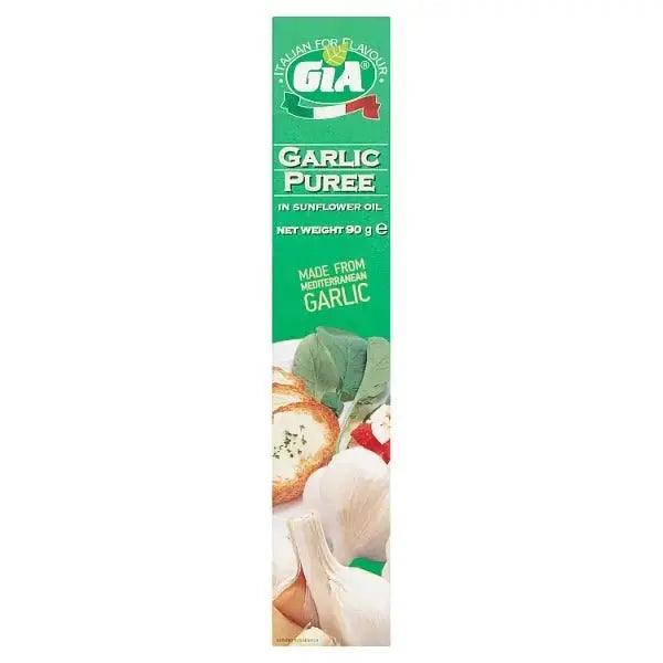 Gia Garlic Puree in Sunflower Oil 90g (Case of 12) - Honesty Sales U.K