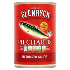 Glenryck Pilchards in Tomato Sauce 400g (Case of 12) - Honesty Sales U.K
