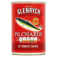 Glenryck Pilchards in Tomato Sauce 400g (Case of 12) - Honesty Sales U.K