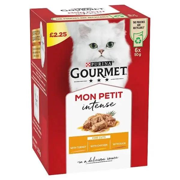 Gourmet Mon Petit Intense in a Delicious Sauce 6 x 50g (300g) - Honesty Sales U.K