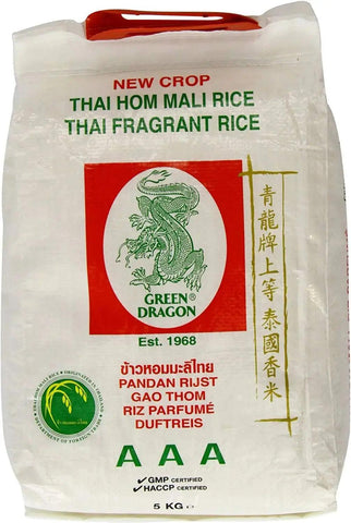 Green Dragon Thai Fragrant Rice 5Kg - Honesty Sales U.K