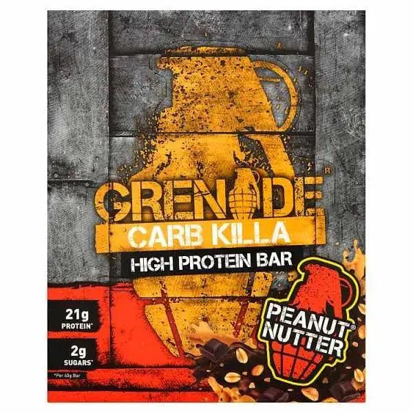 Grenade Carb Killa High Protein Bar Peanut Nutter 12 x 60g (Case of 12) - Honesty Sales U.K