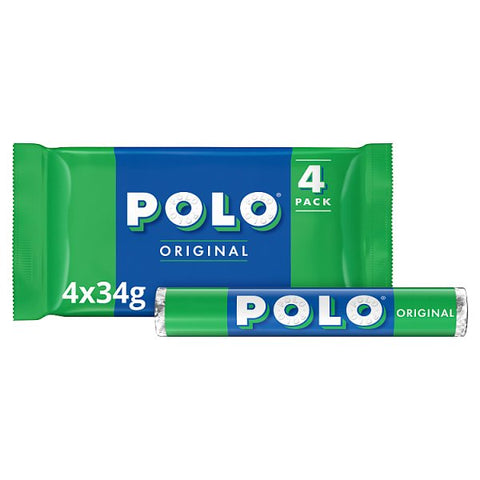 Polo Original Mint Tube Multipack 4 Pack 34g (Case of 36)