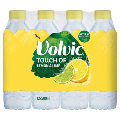 Volvic Touch of Lemon & Lime 12 x 500ml (Case of 12)