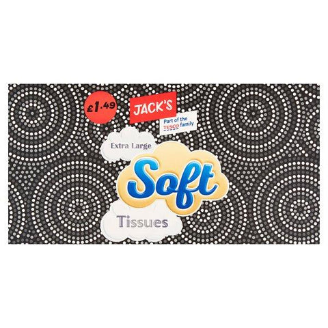 Jack's Extra Large Soft Tissues 100 Sheets (Case of 12)