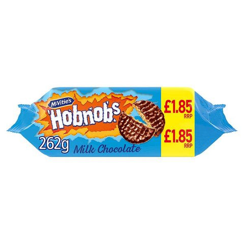 McVitie's Milk Chocolate Hobnobs Biscuits 262g (Case of 15)