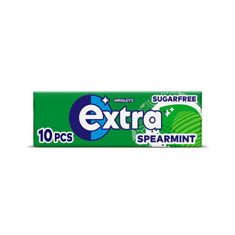 Extra Spearmint Chewing Gum Sugar Free 10 pieces (Case of 30)