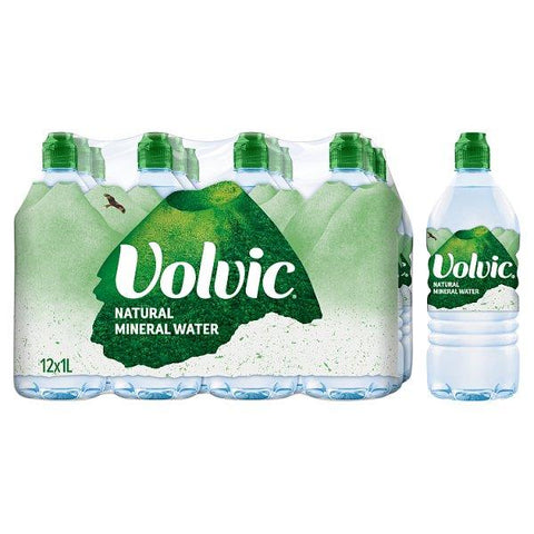 Volvic Natural Mineral Water 1L (Case of 12)