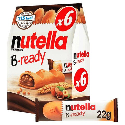 NUTELLA® B-ready 132g - 6 Bars x 22g (Case of 16)