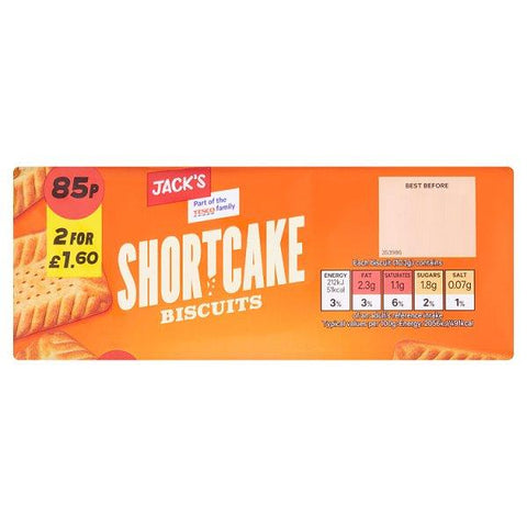 Jack's Shortcake Biscuits 150g (Case of 12)