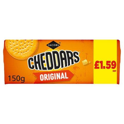 Jacob's Cheddars Original 150g (Case of 12)