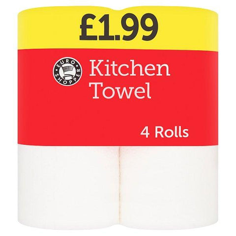 Euro Shopper 4 Kitchen Towel Rolls (Case of 6)